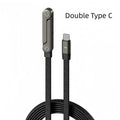 2-In-1 Fast Charging Cable and Phone Stand Invisible Charging Cable and Stand for the Charger, 240-Watt Ultra-Fast Charging,Suitable for Gaming, Office Use, and Car Travel, Compatible with Iphone and Samsung Type-C Charging Cables, Double Type-C