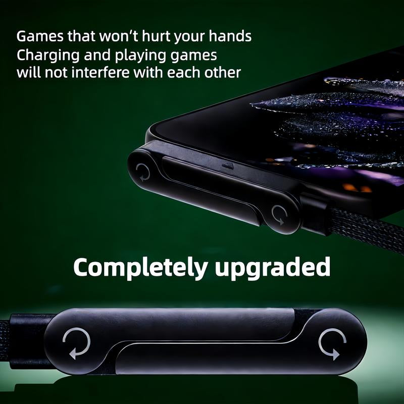 2-In-1 Fast Charging Cable and Phone Stand Invisible Charging Cable and Stand for the Charger, 240-Watt Ultra-Fast Charging,Suitable for Gaming, Office Use, and Car Travel, Compatible with Iphone and Samsung Type-C Charging Cables, Double Type-C